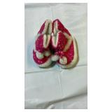 Cozy Winter Star Pattern Slippers Size 3-4 - Retail: $12