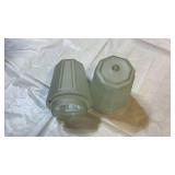 Art Deco Frosted Glass Light Shade Set - Retail: $45