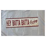 Vintage Hey Batta Metal Sign - Retail: $45