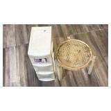 Sterilite Storage Drawer Unit and Vintage Stool Seat - Retail: $15