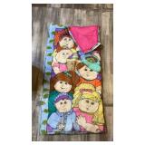 Vintage Cabbage Patch Kids Sleeping Bag – 1980s Mattel Playroom Classic – Colorful Retro Bedding  - Retail: $15