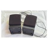 Compact Black Desktop Computer Speakers - Retail: $15