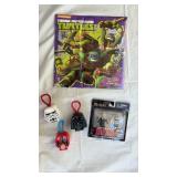 Pop Culture Collectibles Bundle - TMNT Calendar & Character Keychains - Retail: $25