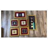 Framed White House Historical Association Holiday Medallions – Set of 6  - Retail: $450