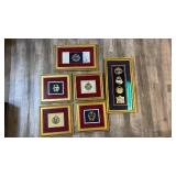 Framed White House Historical Association Holiday Medallions – Set of 6  - Retail: $450