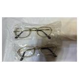 Vintage Gold-Rimmed Reading Glasses +3.50 - Retail: $15