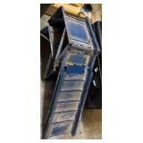 Truck Bed Toolbox & Folding Loading Ramp Set – Aluminum Diamond Plate - Retail: $250