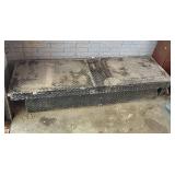 Truck Bed Toolbox & Folding Loading Ramp Set – Aluminum Diamond Plate - Retail: $250