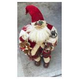 Vintage Christmas Santa Decoration with Plaid Details - Retail: $45