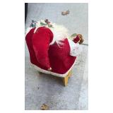 Vintage Christmas Santa Decoration with Plaid Details - Retail: $45