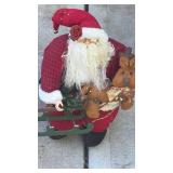 Vintage Santa Claus with Reindeer on Sleigh Decoration - Retail: $35