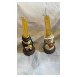 Vintage Pilgrim Thanksgiving Candle Holders Set - Retail: $25