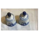 Vintage Blue and White Asian Ceramic bells - Retail: $25