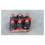 Vintage Coca-Cola Glass Bottle Six Pack with Carrier - Retail: $25