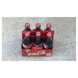 Vintage Coca-Cola Christmas Holiday Carrier with 6 Bottles - Retail: $25