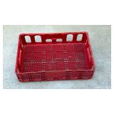 Red Coca-Cola Plastic Bottle Crate - Retail: $15