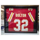 Framed Signed Nick Bolton Kansas City Chiefs #32 Custom jersey with Beckett Witnessed Authentication