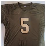 Signed Tommy Townsend Salute To Service #5 Kansas City Chiefs Jersey with Beckett Authentication