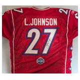Signed Larry Johnson #27 All-Pro Kansas City Chiefs Jersey with James Spence Authentication