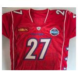 Signed Larry Johnson #27 All-Pro Kansas City Chiefs Jersey with James Spence Authentication
