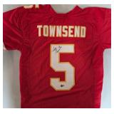 Signed Tommy Townsend #5 Kansas City Chiefs Custom Jersey with Beckett Authentication