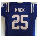 Signed Marlon Mack Indianapolis Colts #25 Custom Jersey with Authentication