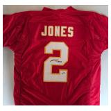 Signed Ronald Jones #2 Kansas City Chiefs Custom Jersey with Beckett Authentication