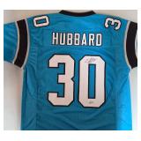 Signed Chubba Hubbard #30 Carolina Panthers with Beckett Authentication