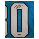 Signed Chubba Hubbard #30 Carolina Panthers with Beckett Authentication