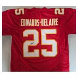 Signed Clyde Edwards-Helaire #25 Kansas City Chiefs Custom Jersey with Beckett Authentication