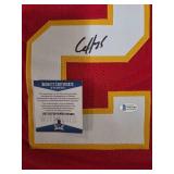 Signed Clyde Edwards-Helaire #25 Kansas City Chiefs Custom Jersey with Beckett Authentication