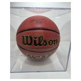 Signed Udoka Azubuike Wilson NBA Basketball with Authentication and Acrylic Basketball Case