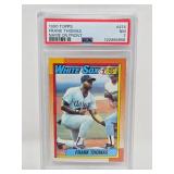 Professionally Graded Near Mint PSA 7 1990 Topps Frank Thomas Name On Front Rookie Card