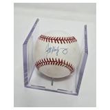 Signed Jeff Montgomery Official Major League Baseball in Acrylic Cube with James Spence Authentication
