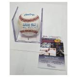 Signed Jeff Montgomery Official Major League Baseball in Acrylic Cube with James Spence Authentication