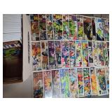 Shortbox of 100+ Marvel Comic Books 1970s-1990s Incredible Hulk, Fantastic Four, Avengers Vol.1 Marvel Comics, No Duplicates