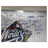 Signed 11x14 New York Yankees World Series Champions Poster with PSA/DNA Letter of Authenticity (Derek Jeter & Mariano Rivera not authenticated)