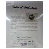 Signed 11x14 New York Yankees World Series Champions Poster with PSA/DNA Letter of Authenticity (Derek Jeter & Mariano Rivera not authenticated)