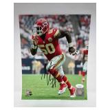 Signed Justin Houston #50 Kansas City Chiefs with James Spence Authentication