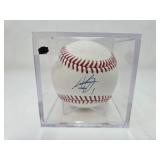 Signed MJ Melendez Kansas City Royals Official Major League Baseball in Acrylic Holder