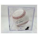 Signed Brady Singer Kansas City Royals Official Major League Baseball in Acrylic Holder