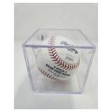 Signed Brady Singer Kansas City Royals Official Major League Baseball in Acrylic Holder