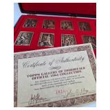 1984 Topps Gallery of Heroes Bronze Mini Baseball Cards In Leatherbound Box