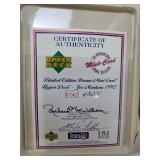 Highland Mint & Upper Deck Joe Montana Bronze Football Card In Package - Only 5,000 Made