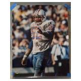 Signed Robert Brazille Houston Oilers Hall of Famer 10x14 Photograph with Authentication