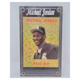 Michael Jordan Baseball Card with Special Acrylic Holder