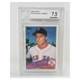 Professionally Graded BGS 7.5 Beckett Near Mint 1985 Topps Roger Clemens Rookie Card