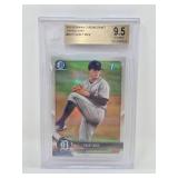 Professionally Graded Beckett Gem Mint 9.5 2018 Bowman Chrome Casey Mize 1st Bowman