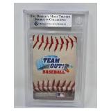 Professionally Graded BGS 9 Mint 1996 Team Out Derek Jeter Baseball Card