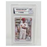Professionally Graded Mint 10 Jordan Walker 2020 Bowman 1st Cardinals